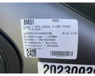 Grille de calandre gauche BMW SERIE 3 E90 PHASE 2 Diesel