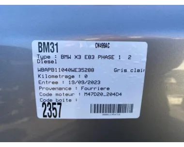 Volant moteur BMW X3 E83 PHASE 1 Diesel
