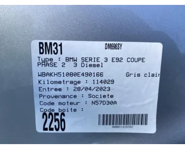Bras de suspension superieur avant droit BMW SERIE 3 E92 COUPE PHASE 2 Diesel