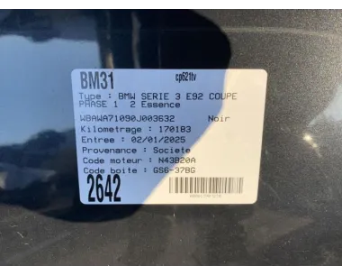 Faisceau moteur BMW SERIE 3 E92 COUPE PHASE 1 Essence