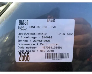 Cardan gauche (transmission) BMW X5 E53 Diesel
