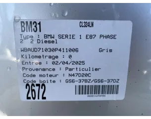 Capot BMW SERIE 1 E87 PHASE 2 Diesel 2