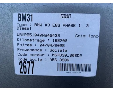Boite de transfert BMW X3 E83 PHASE 1 Diesel