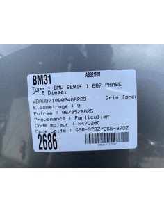 Poignee porte avant droit BMW SERIE 1 E87 PHASE 2 Diesel 2