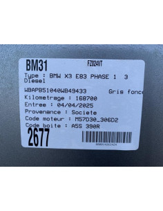 Serrure arriere droit BMW X3 E83 PHASE 1 Diesel 2