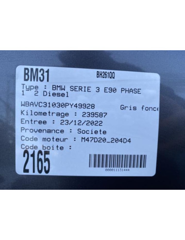 Antenne BMW SERIE 3 E90 PHASE 1 Diesel