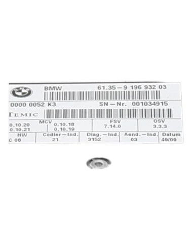Calculateur BMW X5 E70 PHASE 1 Diesel