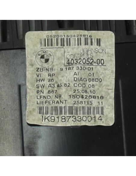 Compteur BMW SERIE 1 E87 PHASE 2 Diesel