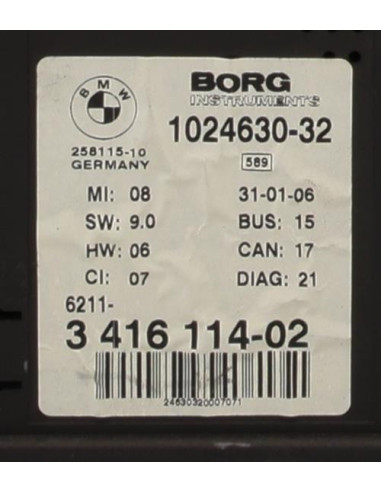 Compteur BMW X3 E83 PHASE 1 