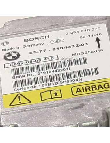 Boitier air bag BMW SERIE 3 E92 COUPE PHASE 1 Diesel