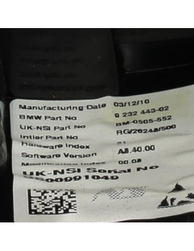 Compte tours MINI MINI 2 R60 COUNTRYMAN BREAK Diesel
