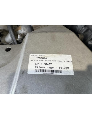 Moteur BMW SERIE 7 E65 PHASE 1 Essence