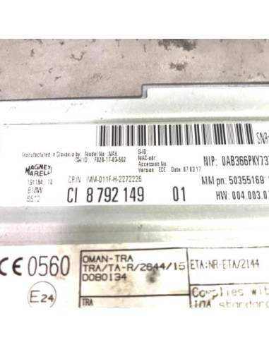 Autoradio d'origine MINI MINI 3 F60 COUNTRYMAN PHASE 1 BREAK 