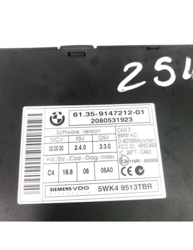 Calculateur BMW SERIE 3 E91 TOURING PHASE 1 BREAK Diesel
