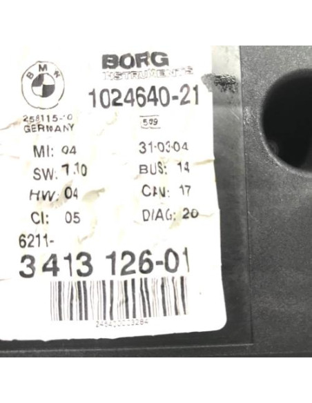 Compteur BMW X3 E83 PHASE 1 Diesel