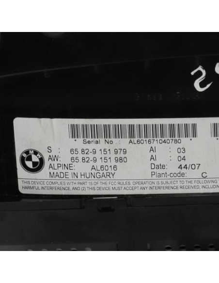 Ecran GPS BMW SERIE 3 E93 CABRIO PHASE 1 Diesel