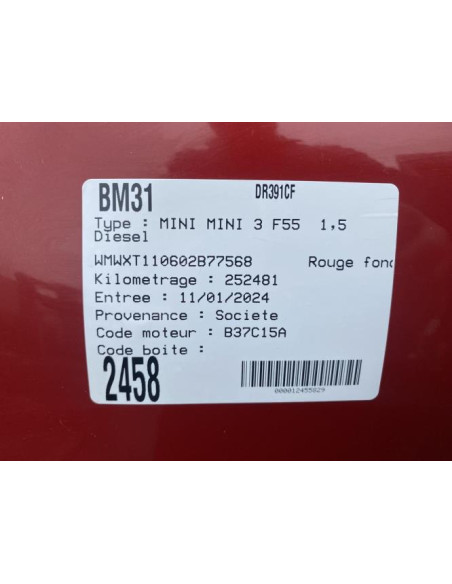Sonde lambda MINI MINI 3 F55 Diesel