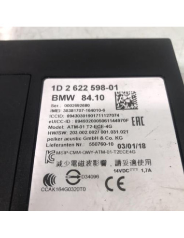 Calculateur BMW SERIE 1 F20 PHASE 2 Essence