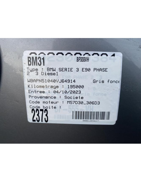 Ecran GPS BMW SERIE 3 E90 PHASE 2 Diesel