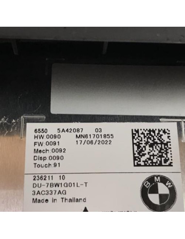 Ecran GPS BMW X3 G01 