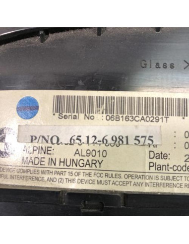 Ecran GPS BMW SERIE 3 E90 PHASE 1 Diesel