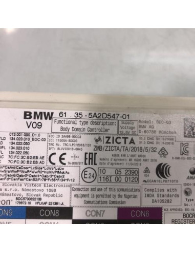 Porte fusible BMW SERIE 5 F90 PHASE 2 Essence