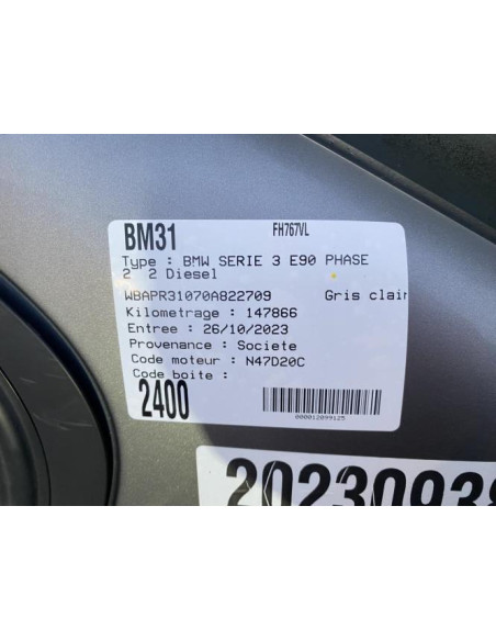 Pont (propulsion) BMW SERIE 3 E90 PHASE 2 Diesel