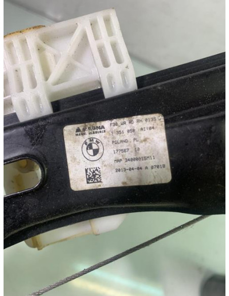 Leve vitre electrique arriere droit BMW SERIE 3 F31 TOURING PHASE 1 BREAK Diesel