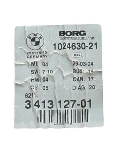 Compteur BMW X3 E83 PHASE 1 Diesel