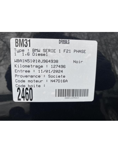 Verin de coffre BMW SERIE 1 F21 PHASE 1 Diesel
