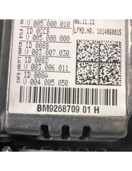 Ecran GPS BMW SERIE 7 F02/F04 LIMOUSINE PHASE 1 