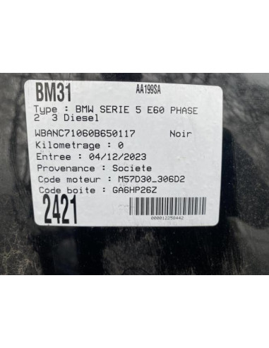 Compteur BMW SERIE 5 E60 PHASE 1 