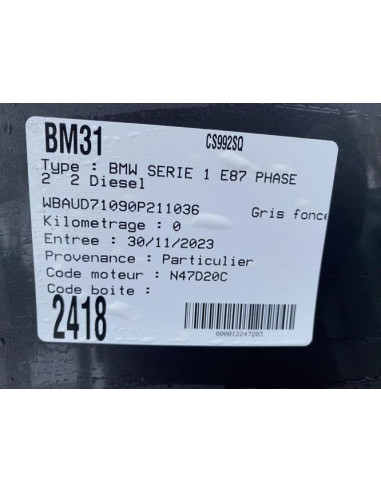 Ceinture avant gauche BMW SERIE 1 E87 PHASE 2 Diesel