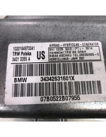 Air bag lateral droit BMW X3 E83 PHASE 2 Diesel