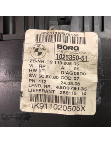 Compteur BMW SERIE 3 E90 PHASE 1 Diesel