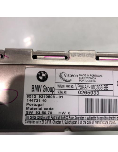 Autoradio d'origine BMW SERIE 1 E81 Diesel
