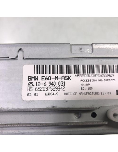 Autoradio d'origine BMW SERIE 5 E60 PHASE 2 Diesel