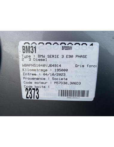 Boite a gants BMW SERIE 3 E90 PHASE 2 Diesel