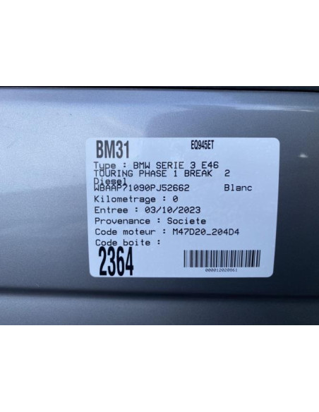 Vase d'expansion BMW SERIE 3 E46 TOURING PHASE 2 BREAK 