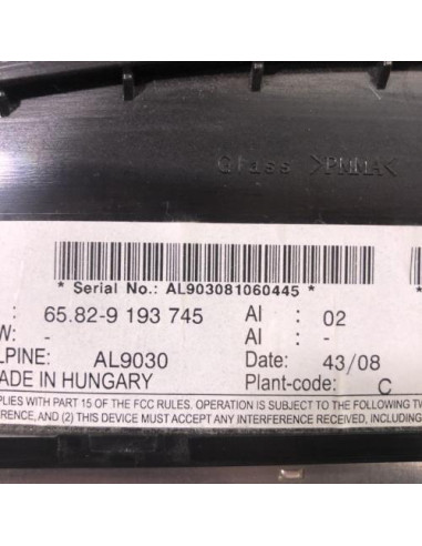 Ecran GPS BMW SERIE 3 E91 TOURING PHASE 2 BREAK Diesel