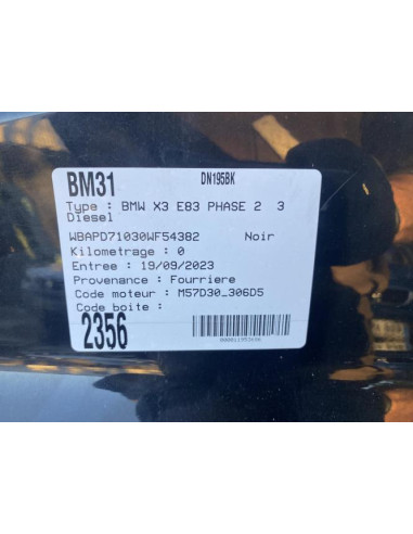 Kit de demarrage BMW X3 E83 PHASE 2 Diesel
