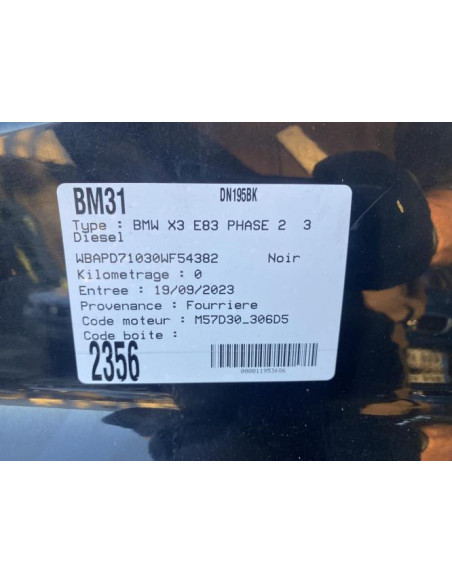 Kit de demarrage BMW X3 E83 PHASE 2 Diesel