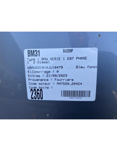 Bloc ABS (freins anti-blocage) BMW SERIE 1 E87 PHASE 1 Diesel
