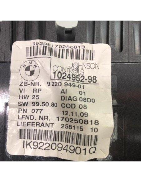 Compteur BMW SERIE 1 E87 PHASE 2 Diesel