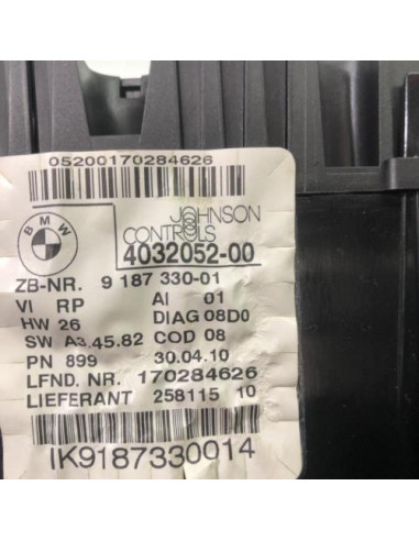 Compteur BMW SERIE 1 E87 PHASE 2 Diesel