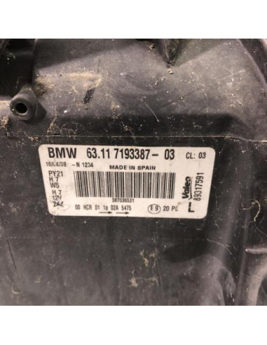 Optique avant principal gauche (feux)(phare) BMW SERIE 1 E87 PHASE 2 