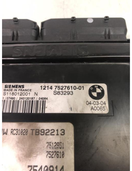 Calculateur moteur MINI MINI 1 R50/R53 PHASE 1 Essence