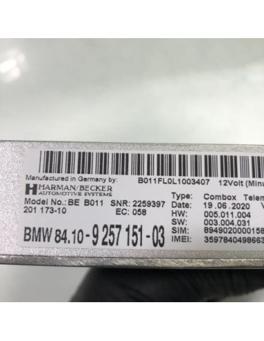Calculateur BMW SERIE 1 F20 PHASE 1 