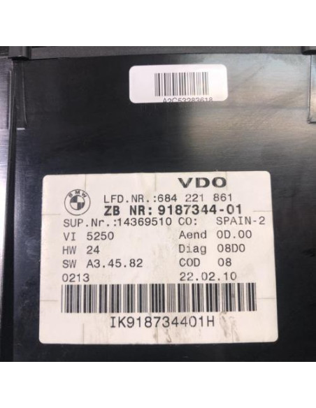 Compteur BMW SERIE 3 E93 CABRIO PHASE 2 Diesel