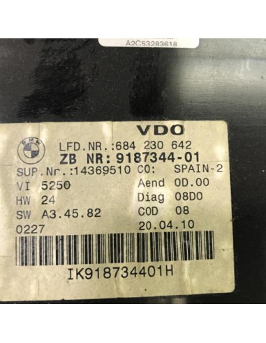 Compteur BMW SERIE 3 E91 TOURING PHASE 2 BREAK Diesel